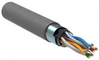 Витая пара F/UTP кат.5E 4х2х0,52 solid PVC серый (305м) РФ/Т