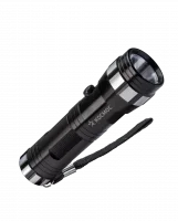 Фонарь ручной 1Вт LED, 3xAAА, корпус алюминий, ремешок ручной