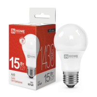 Лампа светодиодная LED-A60-VC 15Вт 230В Е27 4000К 1430Лм IN HOME