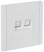 FORTE&PIANO Розетка двойная RJ11+RJ45 кат.5E FP235 белый IEK